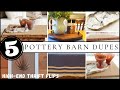 High End Decor DIYs & Dupes On a BUDGET! POTTERY BARN INSPIRED DECOR IDEAS using THRIFTED FINDS!