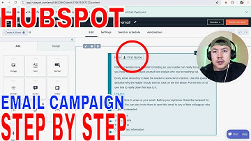 ✅  How To Setup Email Campaign In HubSpot 🔴