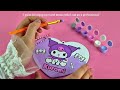 DIY PAINTING KUROMI  So Cute! Relaxing Art🎨💜💗