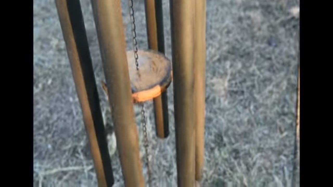 Wind chime restoration. Restoring 5 1/2 foot long wind chimes wind