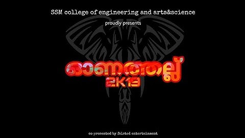 Onathallu2k19- SSM college of engineering  | Onam celebration | trailer video | DJ