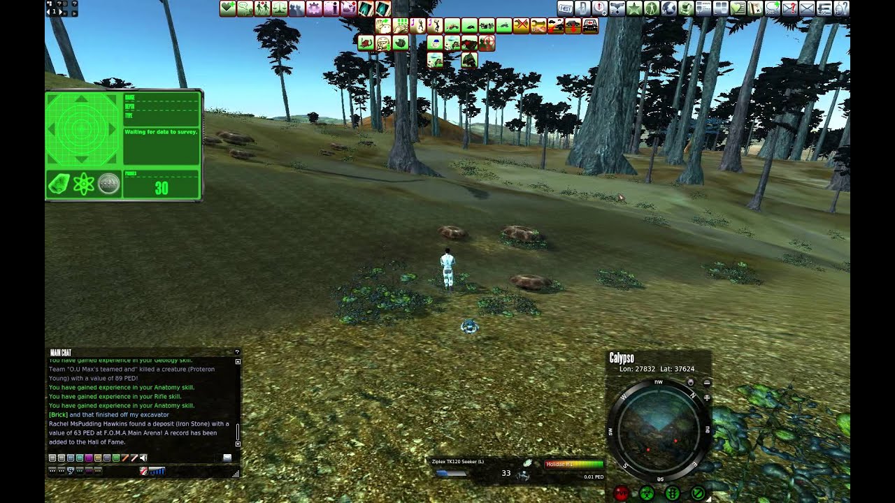 Entropia Universe Part 03 Second Mining Run On Calypso (1 of 2