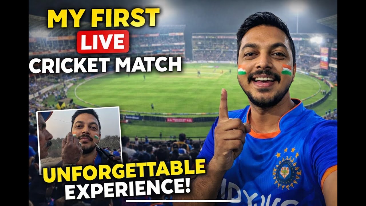 My First Ever LIVE Cricket Match Experience 🇮🇳 | IND vs NZ 1st T20I | Jamtha Nagpur