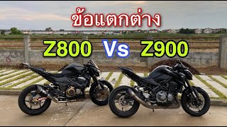 ข้อแตกต่างระหว่าง Z800 กับ Z900 ควรซื้อคันไหน!!