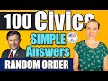 100 Civics Questions and answers in Random Order 2008 version v5 1X | US Citizenship Interview