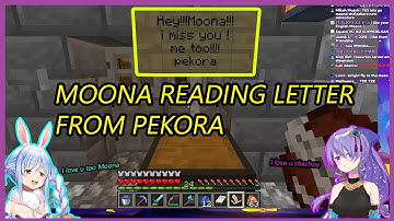 Moona Reading Letter From Pekora [CLIP MOMENT]