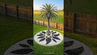 Stunning Palm Tree Garden Transformation! 🌴✨ | DIY Landscape Design