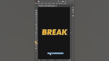 Split text Effect in Adobe Illustrator #shorts #illustrator