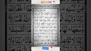 Surah Baqarah Last 2 Ayats Quran Recitation Shubhan Allah Precious Voice #quran