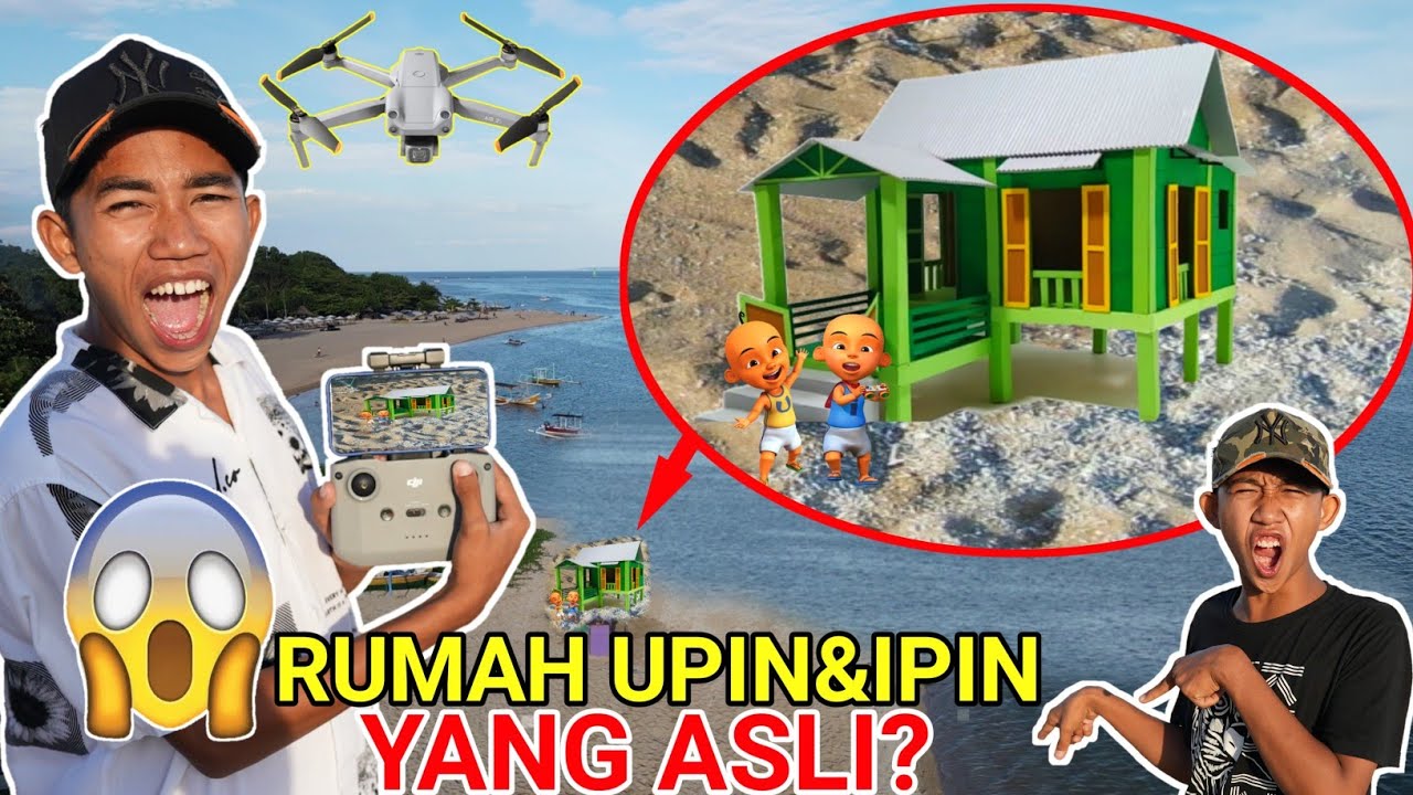 DRONE MENANGKAP NAMPAK RUMAH UPIN DAN IPIN DIDUNIA NYATA?! | Drama Parodi | Mikael TubeHD