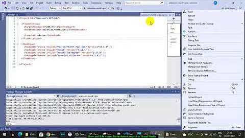 Show and Edit csproj file in dotnet project in Visual Studio 2019 - can not see csproj file