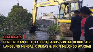 Commotion‼️The dredging of the upper reaches of the PJT Gabus River suddenly caused a commotion, ...