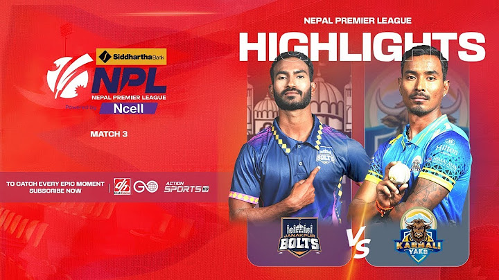 HIGHLIGHTS JANAKPUR BOLTS VS KARNALI YAKS | Siddhartha Bank NPL Powered by Ncell