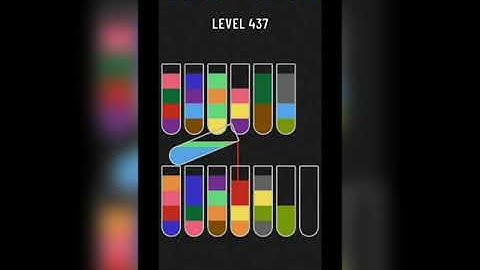 Water sort puzzle level 437