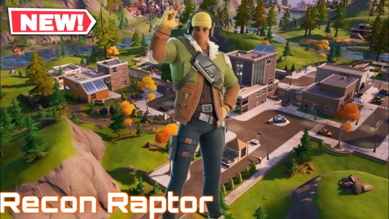 Fortnite Recon Raptor Skin Gameplay (Raptor Royale Pack) Chapter 6 Season 2 Starter Pack (Showcase)