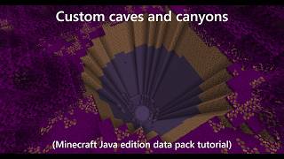 Details Custom Cave Data Pack Tutorial - Configured Carvers (Minecraft Java Edition) Update