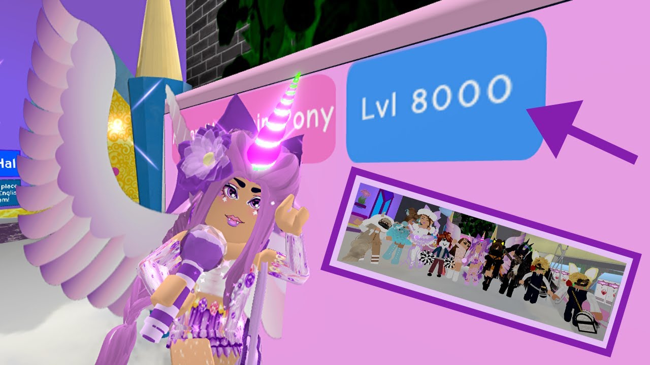 Reaching Level 8000 Royale High Roblox Youtube