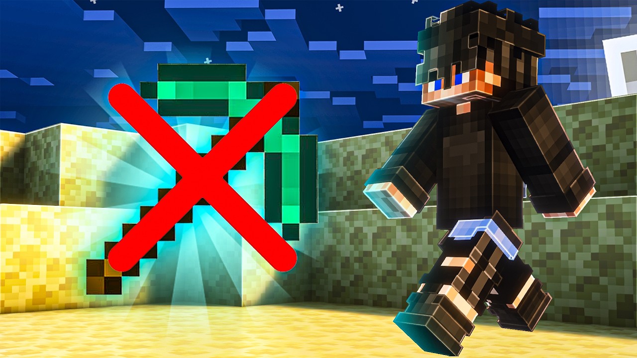 J'ai TERMINÉ Minecraft sans JAMAIS utiliser les OUTILS