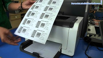 Printing barcode labels in A4 size sheet: Barcode Design Software