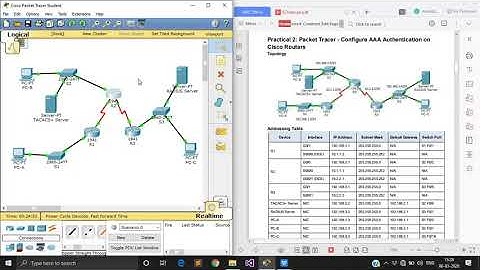 Prac2.1: Packet Tracer - Configure AAA Authentication on Cisco Routers (TY Bsc.IT)
