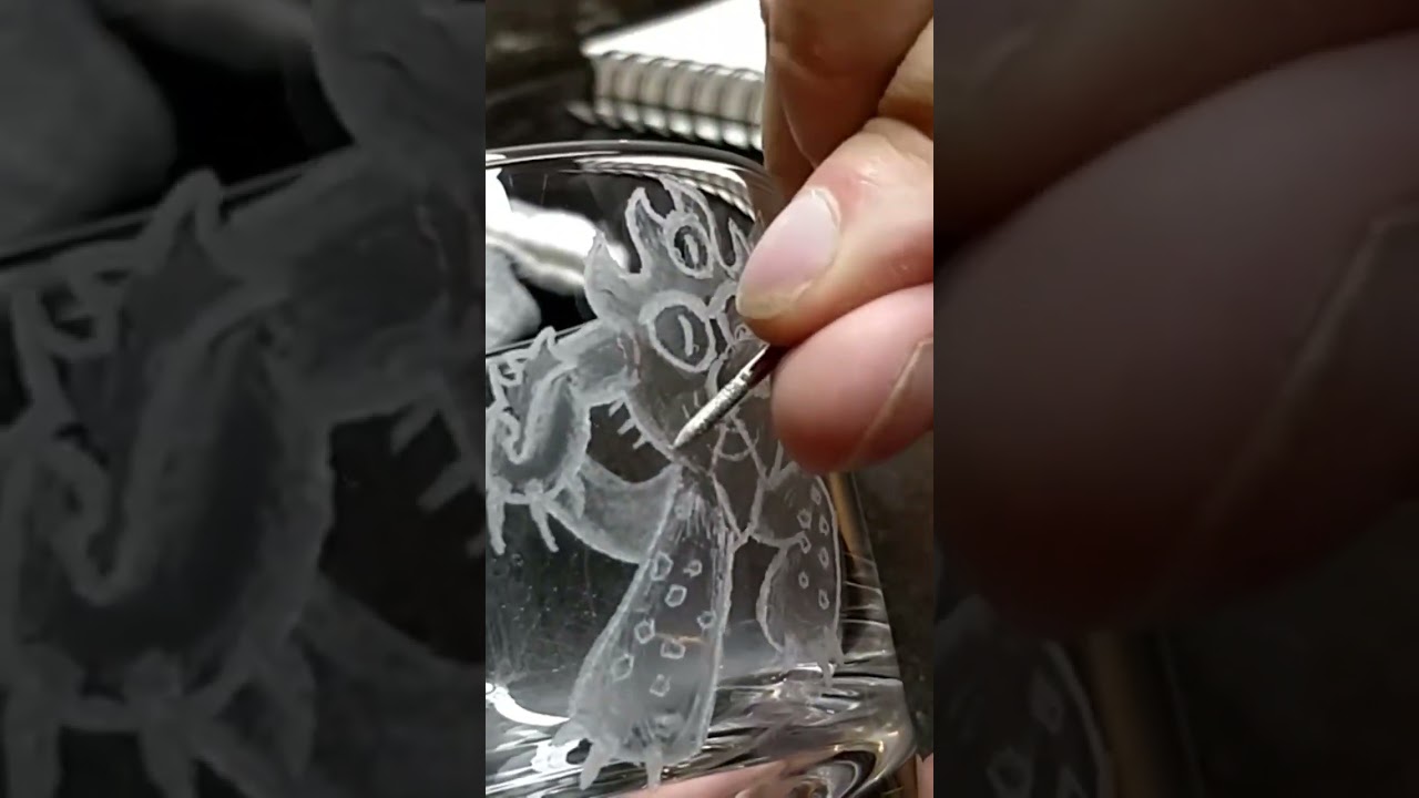 Big hero 6 glass etching