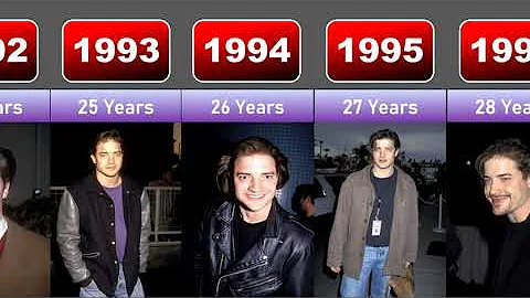 Brendan Fraser from 1990 to 2023 #comparison #oscar