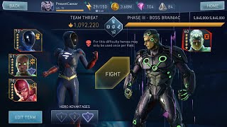 Welcome to another injustice 2 mobile gameplay in this video i will be
attacking brainiac p3 with mvasg did about 5.3mil damage. hope you
guys enjoy!