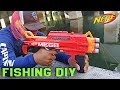 NERF GUN Fishing!!! DIY How to Catch Fish!