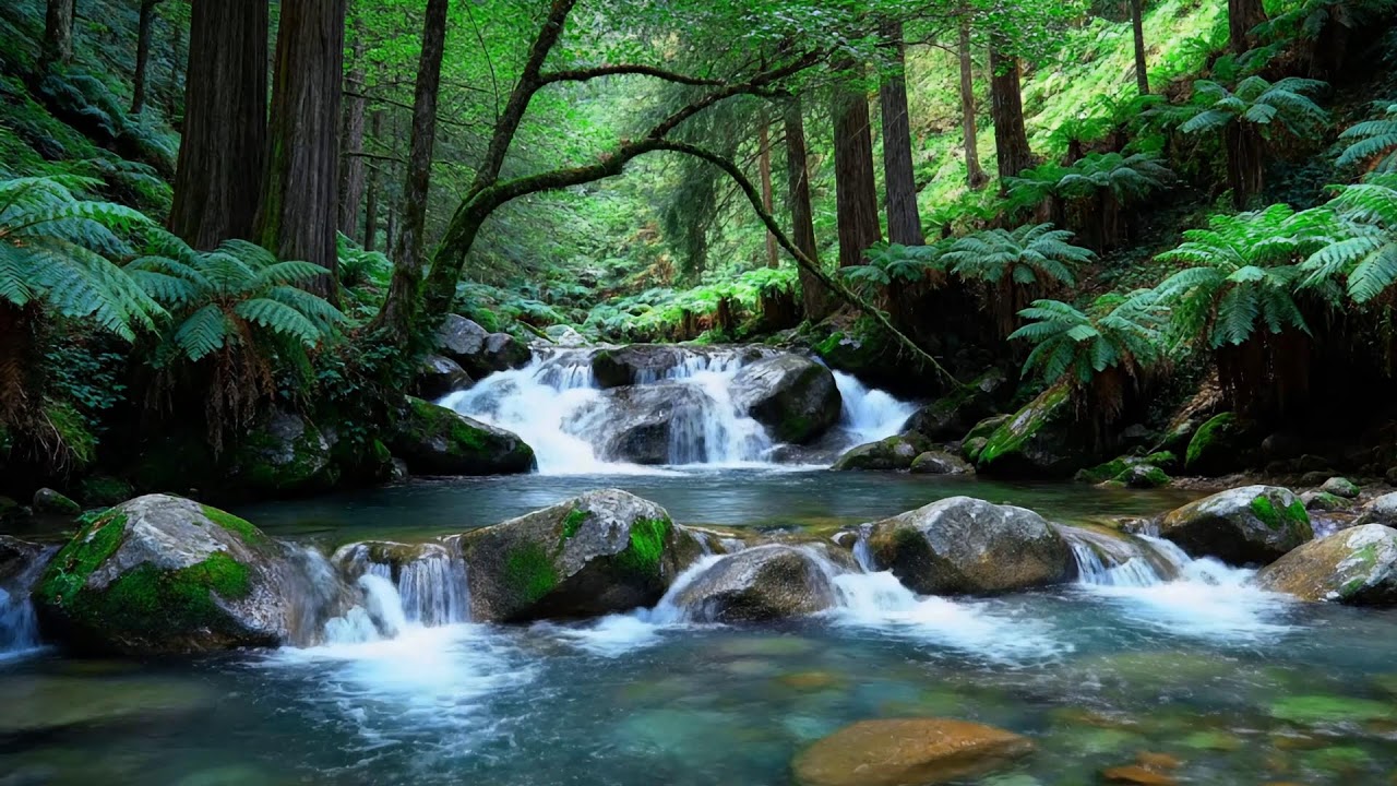 River Water Flow 🌊 Peaceful Soundscape for Deep Sleep and Inner Peace 