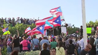 Puerto Rico protests expected to continue Thursday as police stand guard outside governor's mansion