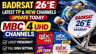 Badrsat 26°E Latest TP &amp; New Channels Update Today | KU Band Dish Setting