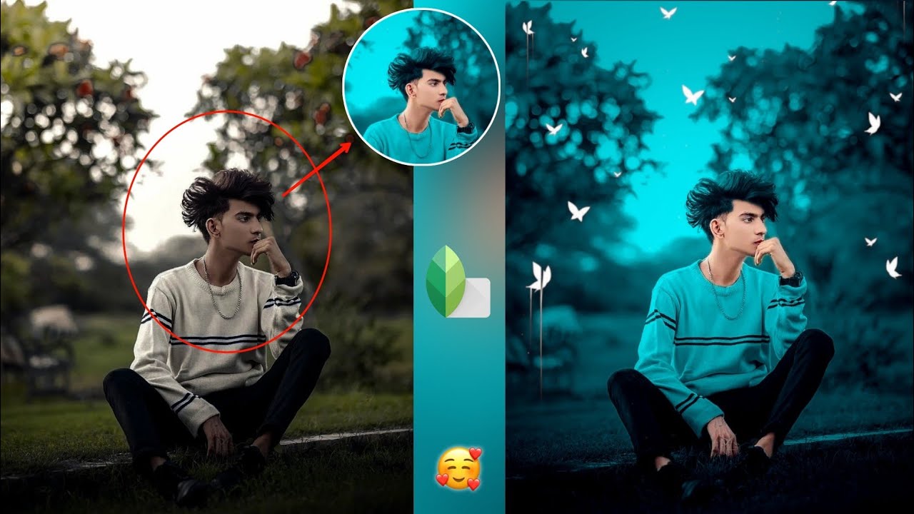 Snapseed Moody Sky Blue Tone Effect | Snapseed New Background Change Photo Editing | HCN Editing