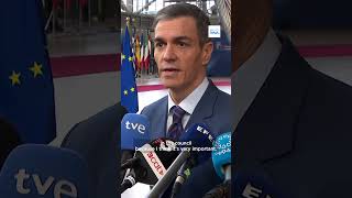 Spanish Prime Minister Pedro Sánchez : "We are against this war because it's illegal"