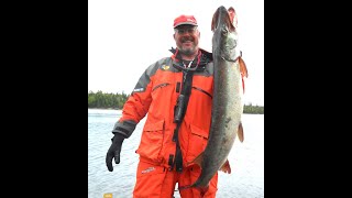 Big Musky in the boat with DJ