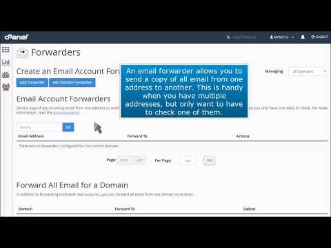 cPanel: How to Setup Email Forwarding (redirects)