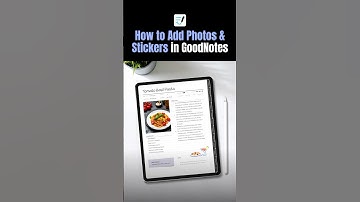 How to Add Photos & Stickers in GoodNotes | GoodNotes Basic Guide ✨ #Shorts