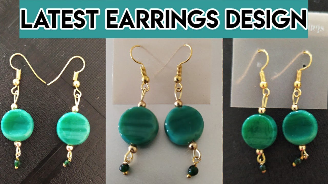 Latest Beautiful Earring Design | DIY Handmade Earrings craft - YouTube