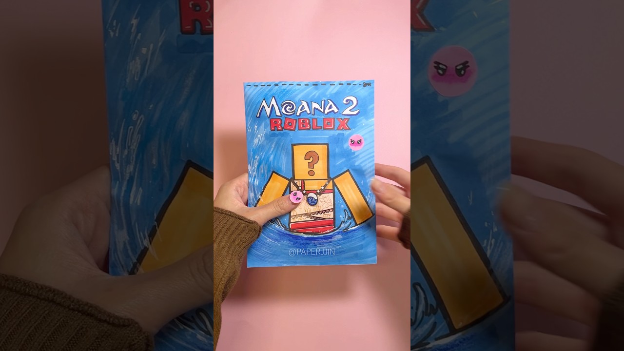 MOANA 2 & Roblox blind bag 모아나 2 & 로블록스 블라인드백 #moana #moana2 #roblox #diy #papercraft #disney #종이놀이