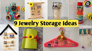 9 DIY Jewellery Organizer Ideas That every Woman Should Know / 9 Jewelry Storage ideas from waste..