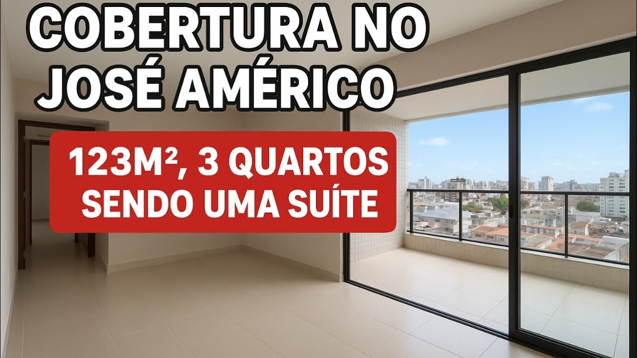 COBERTURA COM 3 QUARTOS NO JOSÉ AMÉRICO!  APENAS R$ 397.900,00
