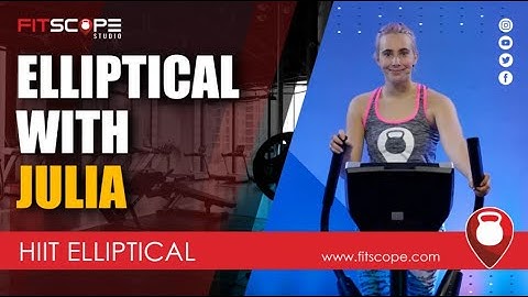 Beginner Elliptical Workout: Intro to HIIT Elliptical Machine | Fitscope Studio