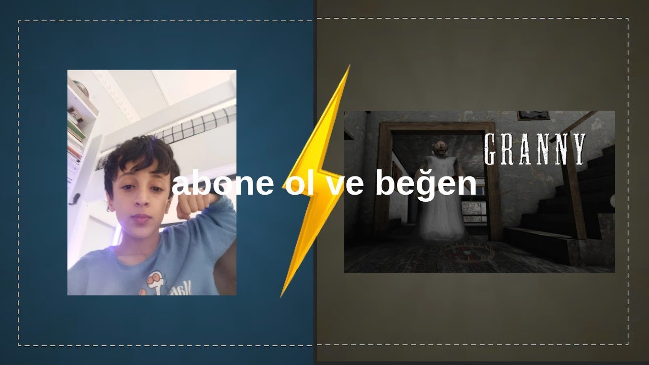 Granny 1 yeniden oynamaya hevesim geldi iki tane kaçış yerini açarak kaçtık (silahı çaldım) 