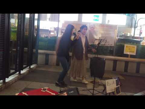路上ライブin難波  RiMy、あいね（MUSH&Co./明日も）