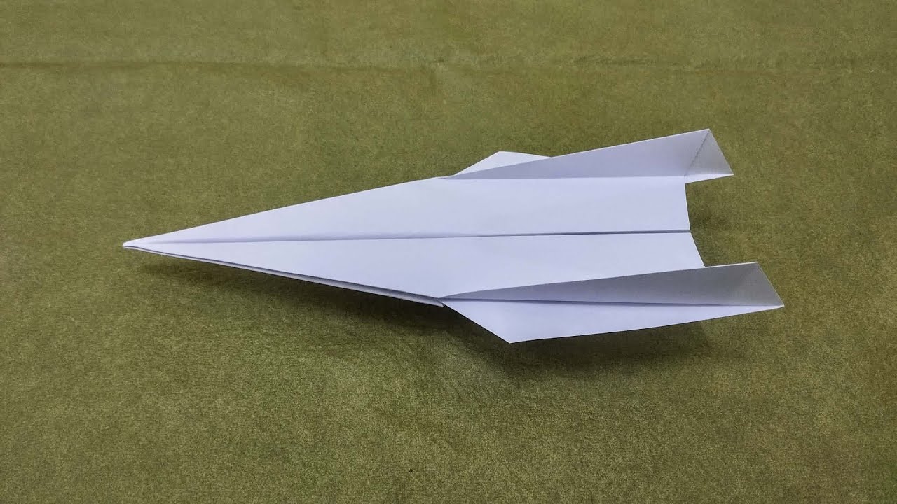 How To Make an Origami Jet Fighter that flies far - YouTube