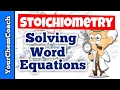 Stoichiometry and Word Equations Quiz
