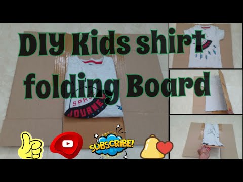 Shirt Folding Board Made from Cardboard and Duct Tape 