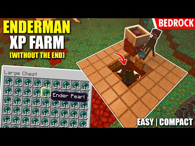 Replying to @pixlpompom Minecraft 1.20 Pre-End Enderman Farm No