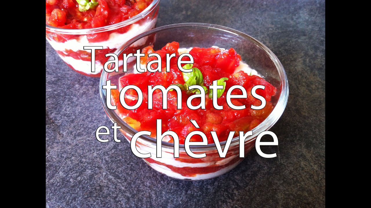 Recette tartare de tomates et chèvre frais