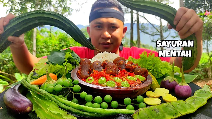 MUKBANG KIKIL PETAI MERCON + LALAPAN MENTAH - LALA...