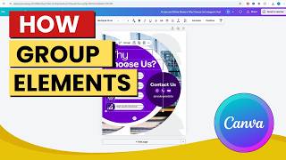 How To Group Elements In Canva On Laptop Step-By-Step Tutorial For Beginners
